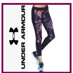 UA Under Armour HeatGear Reversible 2 Sided 7/8 Crop Compression Leggings